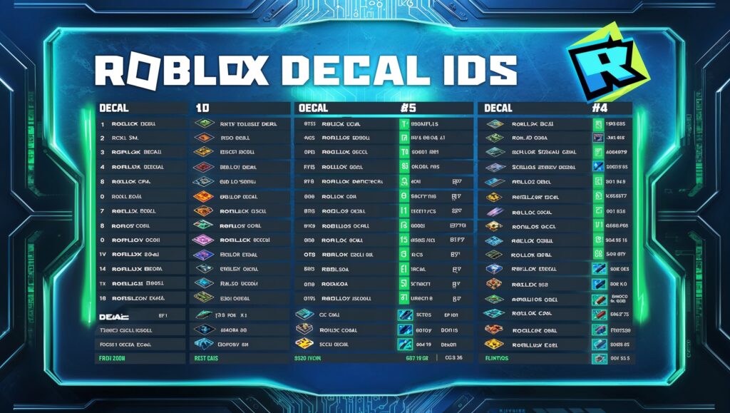 Roblox Decal IDs List