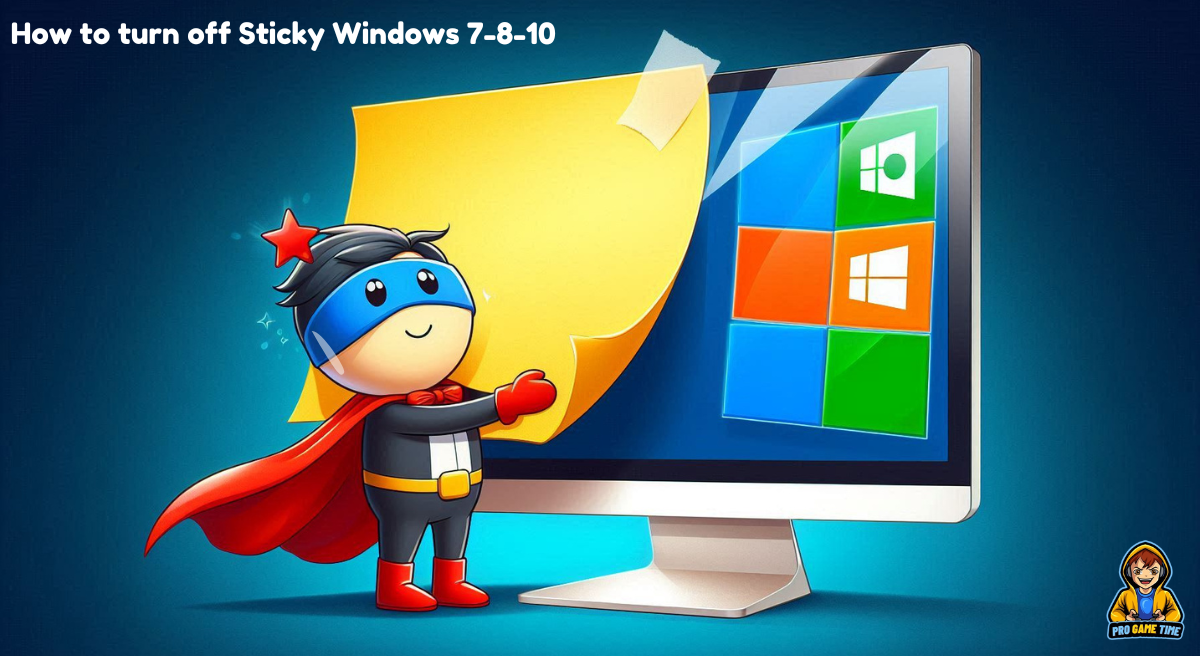 How to turn off Sticky Windows 7,8,10