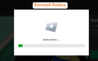 Reinstall Roblox