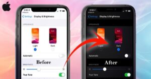 iPhone Dark Mode On